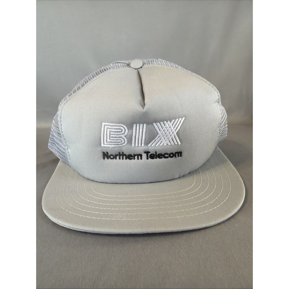Vintage Mesh Snapback Hat BIX NORTHERN TELECOM Trucker Hipster Cap